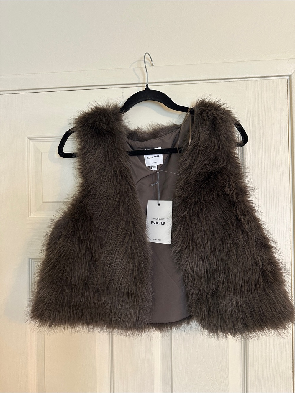 Faux fur vest